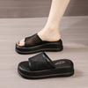 Mesh One-word Mop Muffin Thick-soled Comfortable Cool Slippers Spring and Summer Women's Shoes New Casual Versatile Slippers