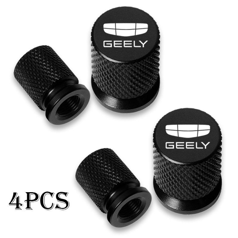 for Geely Atlas Coolray Emgrand EC7 EC8 X7 EX7 CK2 Car Wheel Tire Valve Caps Tyre Stem Covers Airdust Waterproof