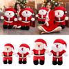 Singing Christmas Santa Doll with Music Holding Christmas Song Stuffed Toy Singing Santa Plush Doll for Holiday