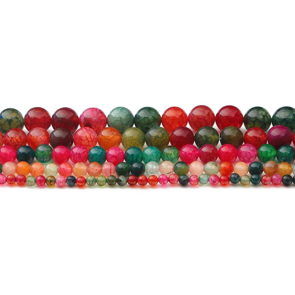 Натуральный круглый берилловый агатовый браслет из бусин и ожерелье, аксессуары для DIY