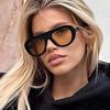 Vintage Luxury Brand Designer Oversized Pilot Sunglasses Women For Men Shades Big Frame Windproof Popular Punk Sun Glasses Uv400