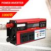 Multi Functional Vehicle Mounted Inverter Portable Solar Power Converter Household Intelligent Display Power Adapter Red