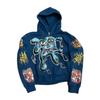 2026 Европейский и американский уличный стиль ретро уличный хип-хоп узор 3D-печать мужчины и женщины одинаковые готический панк свитер
