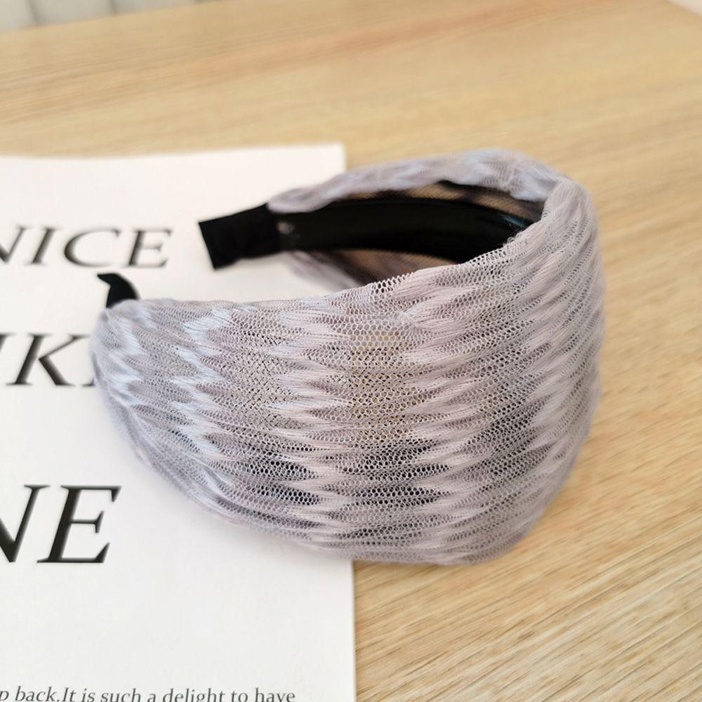 Широкая Повязка на Голову для Умывания Лица в Корейском Стиле для Женщин, Повязка на Волосы, Подарок Маме, с Зубчатым Обручем для Волос