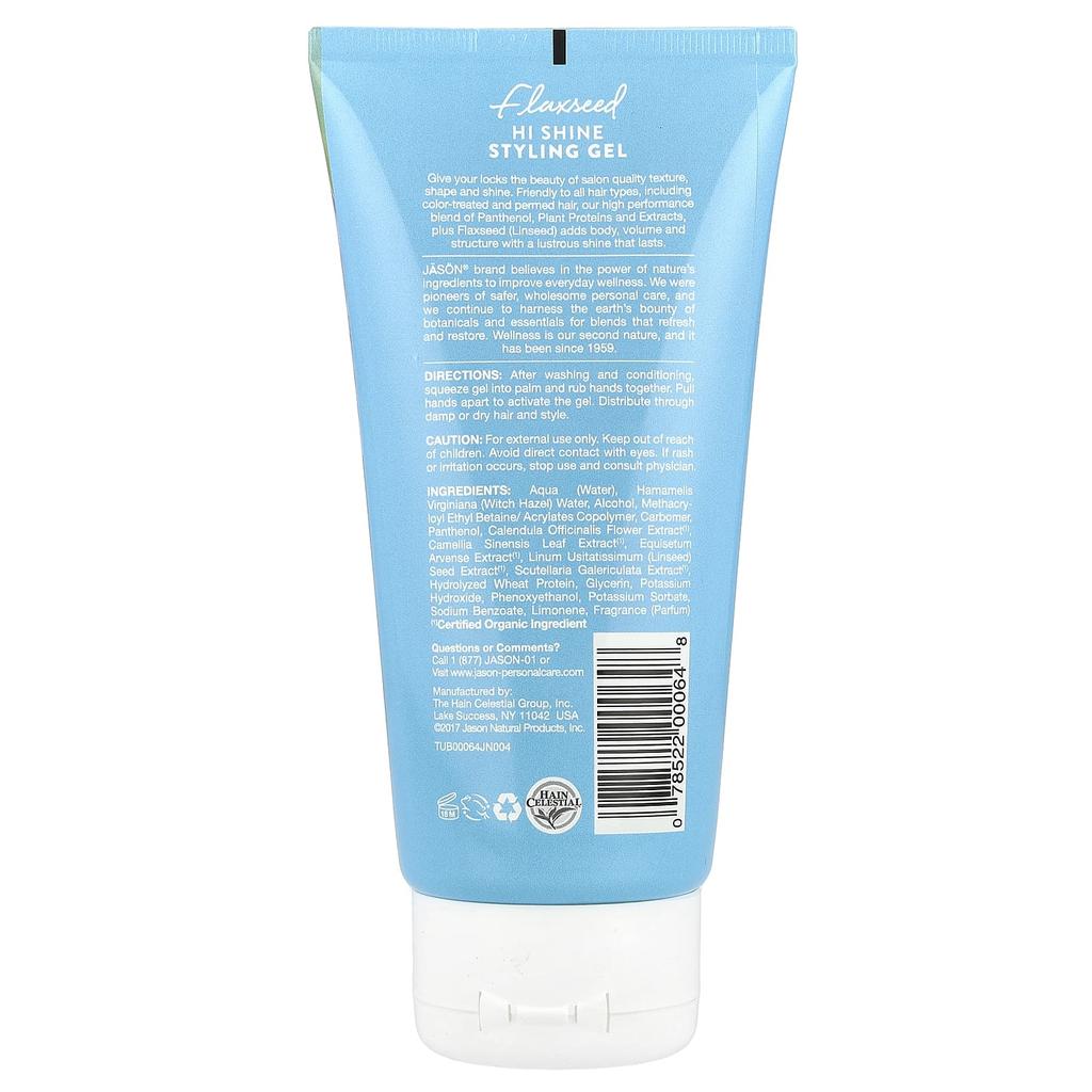 Styling Gel, High Shine with Flaxseed, 170G(6Oz)
