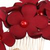 Crystal Wedding Red/Pink/Champagne Bridal Clips Flower Hair Pin  Hair Combs Bridesmaid Tiara