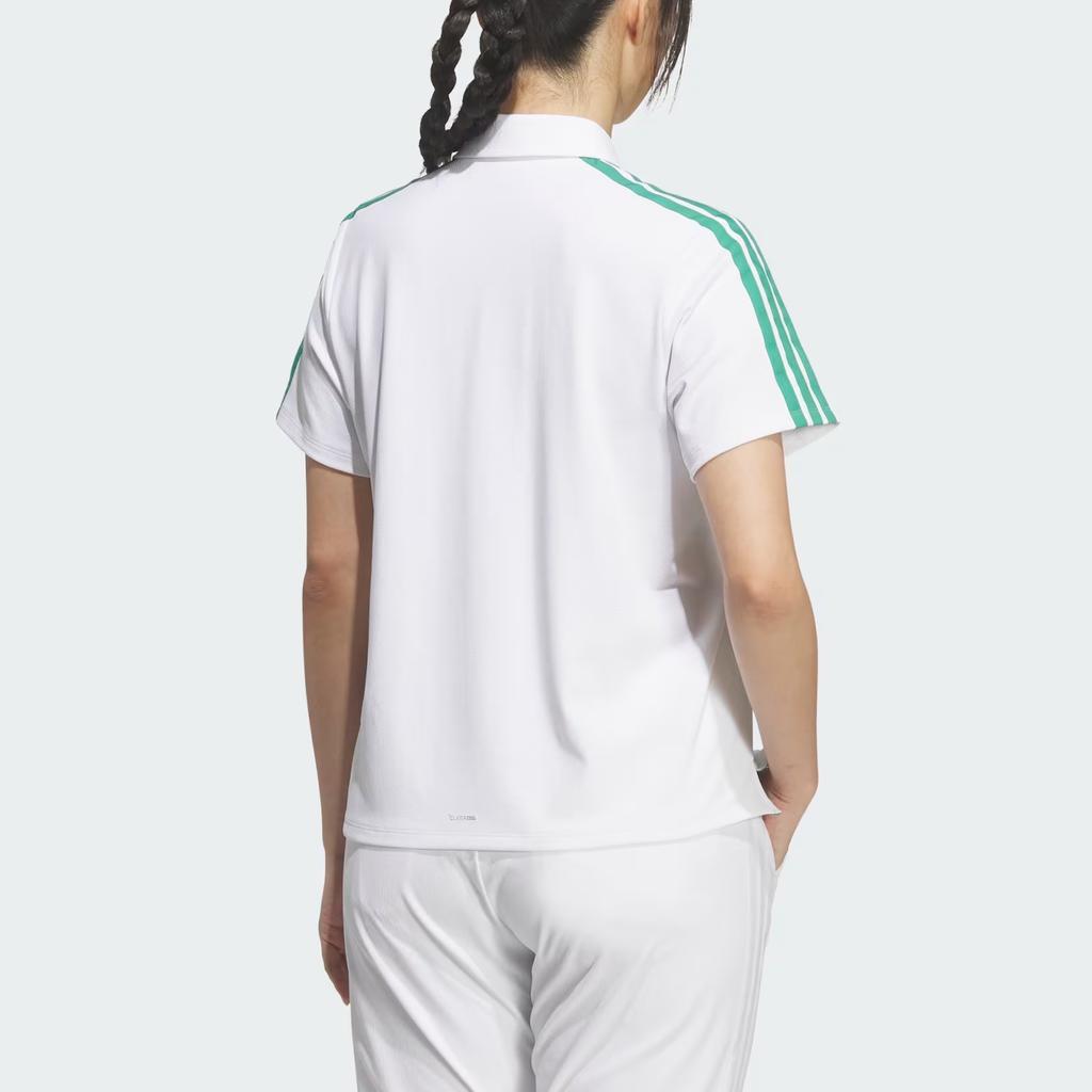 adidas Женская полосатая свободная футболка для гольфа с коротким рукавом Climacool tops KD7210