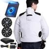 2025 32V Super Powerful Cooling Workwear with and Fan Made In Japan with an Unprinted Motor and Heatstroke Prevention Feature [MIDIAN] 20,000mAh Fan,