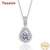 Tancision S925 стерлингового серебра Муассанит Роскошное индивидуальное ожерелье с подвеской женское классическое ожерелье прилив вечерние подарок