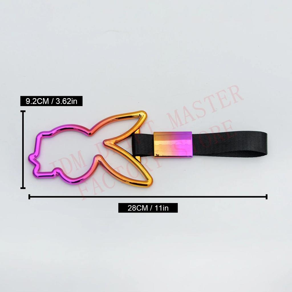 JDM Rabbit Racing Кольцо Цурикава Ручка для Поезда Автобуса Универсальная Дрифт Аниме Авто Модифицированная Ручка Нейлоновый Ремешок Для Авто Предупреждение