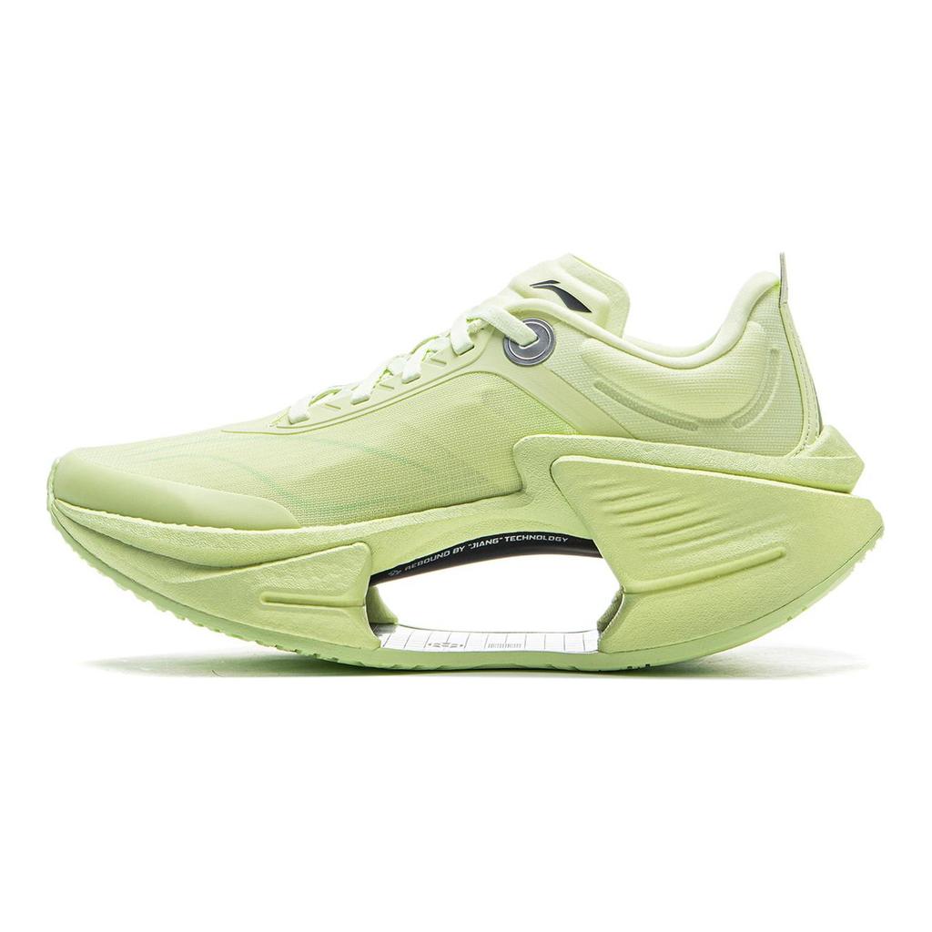 Li Ning Shadow 3 Essential Амортизация Нескользящая Поддержка Отскок Низкие Повседневные Беговые Кроссовки Женские Зеленые ARRV002-6