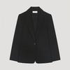 [Она S miSS] Формальный пиджак стандартного кроя SwSjko11010 Bk