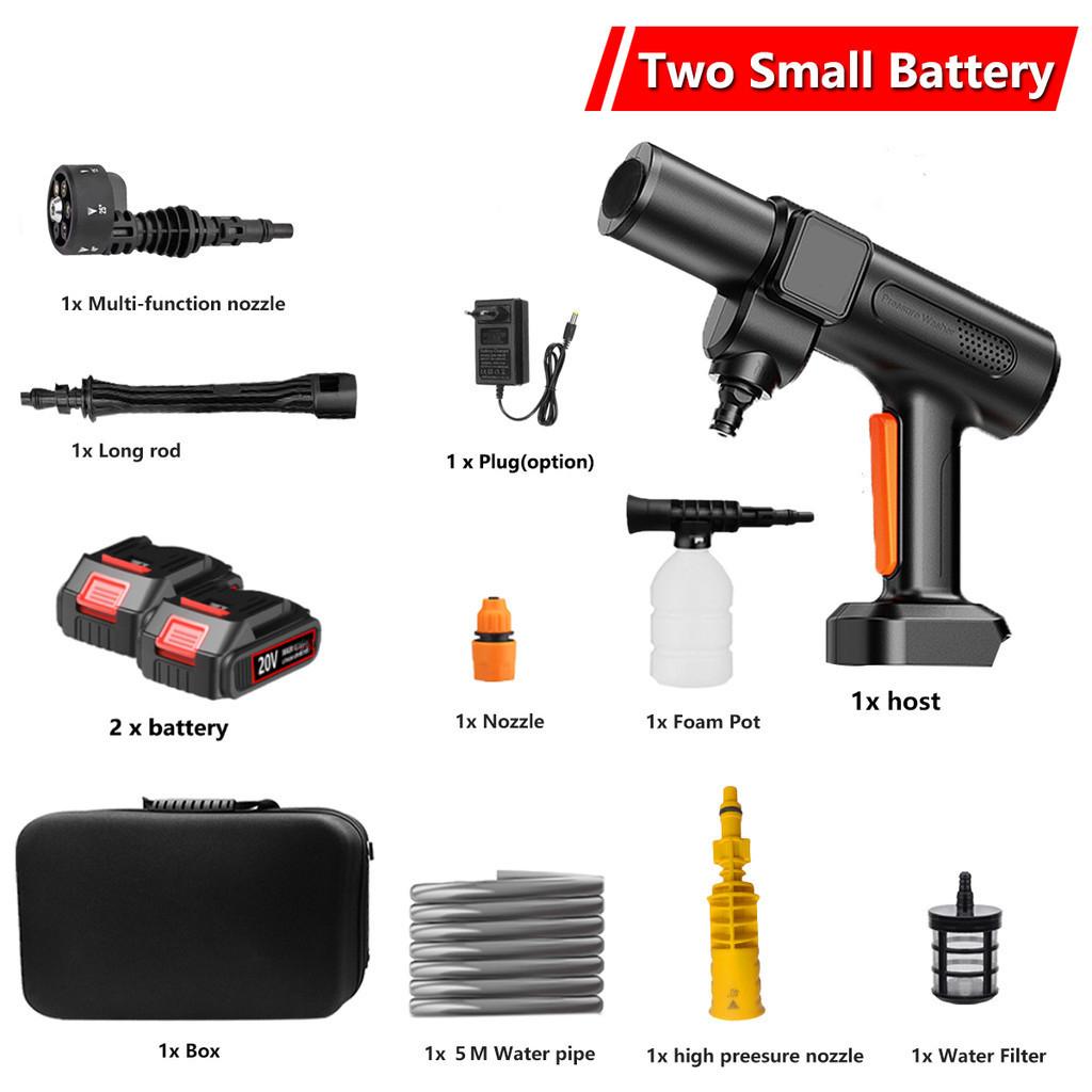 6 IN 1 Brushless High Pressure Car Washer Gun Handheld Rechargeable Spray Car Washing Machine Wireless Garden Power Tool