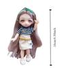 Ball Jointed Body 16cm Doll Clothes Set Movable Joint Chinese Style Skirt  Babies