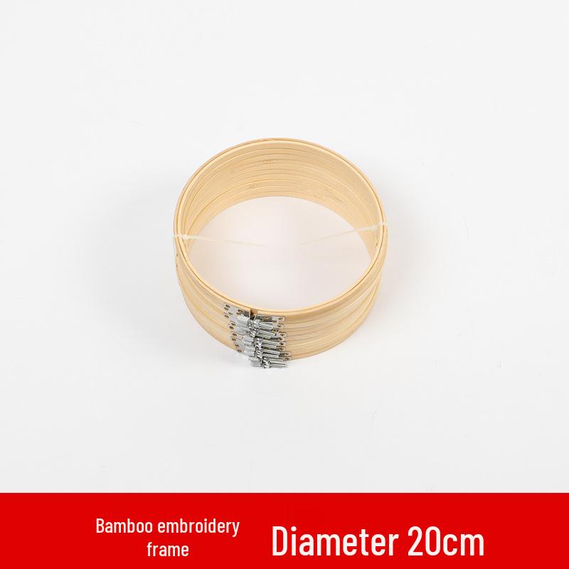 Пластиковый обруч для вышивания в стиле бамбука: Сделанная вручную круглая рамка и подставка