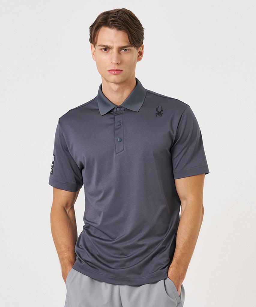 SPYDER Men'S Proweb Cooling Pique Collar Short Sleeve T-Shirt Splmcnts202Mcgr