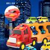 HIWO Construction Vehicle Toy Miniature for Boys and Girls Ages and Includes Carrier and Lights and Indoor Birthday Christmas Available In and Blue