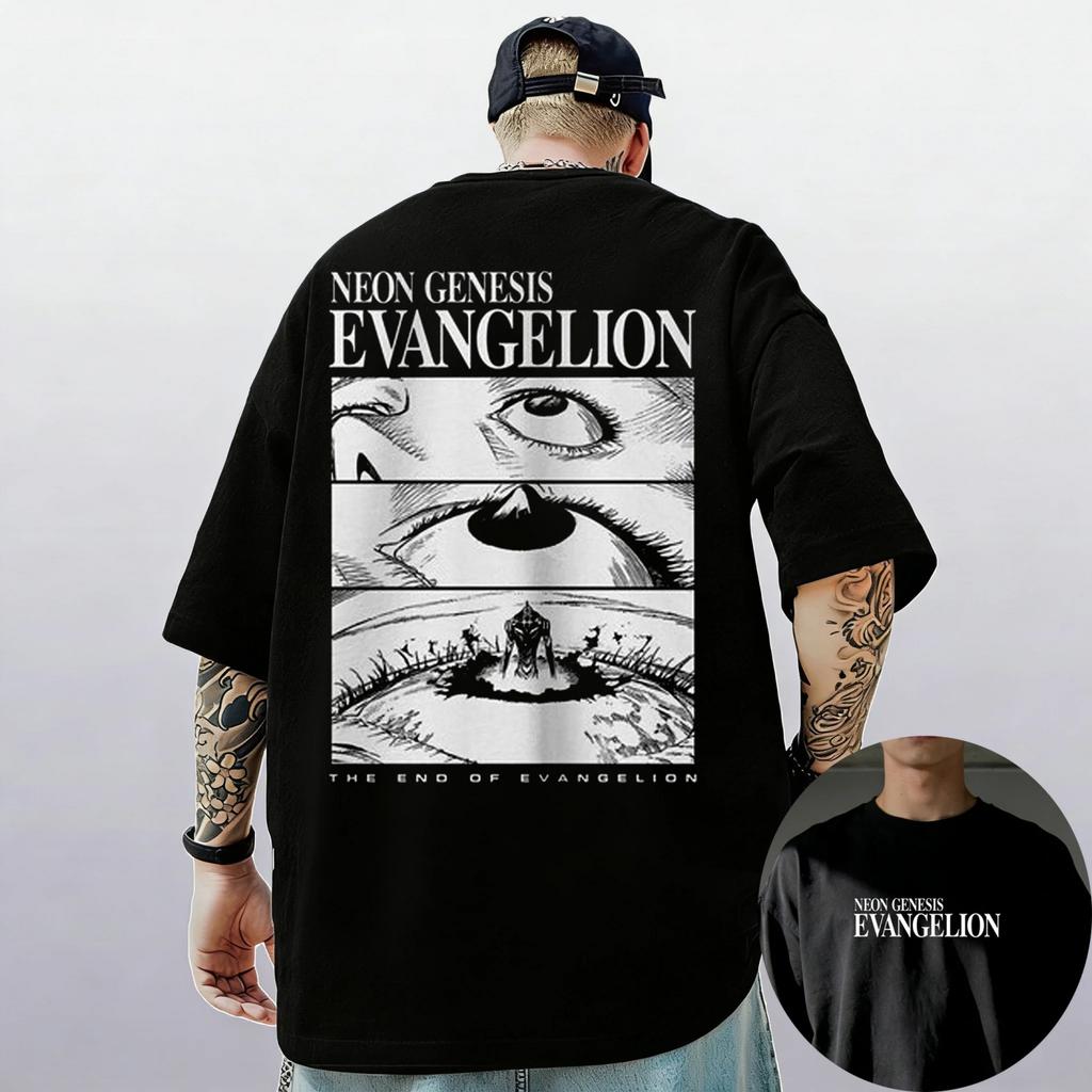 2026 Neon Genesis Evangelion Аянами Рей Аска Классический Стиль Футболка с коротким рукавом Мужская Женская Летняя Хлопковая Футболка для Родителей и Детей