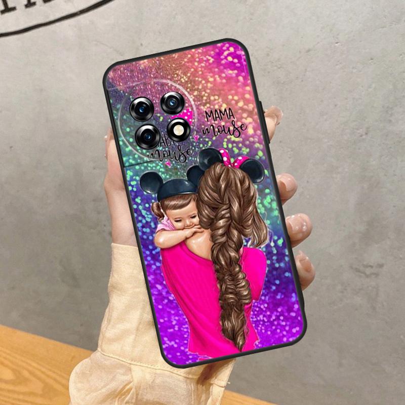 Baby Mom Girl Case For OnePlus 8 9 10 Pro 15 13 12 11 13T 13R 12R 10T 8T Nord CE 5 2 3 4 Lite N20 N30 Cover