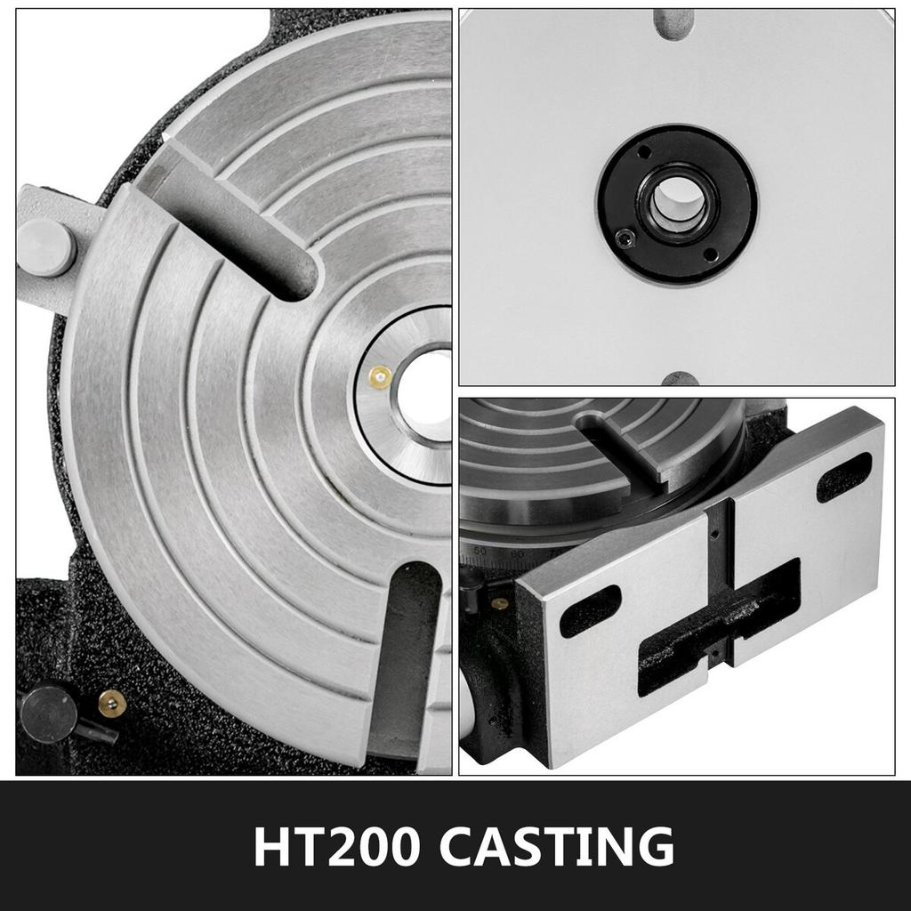 Rotary Table 8 INCH/200 MM Horizontal Vertical Rotary Table 3-Slot Rotary Table for Milling Machine MT-3 Rotary Table for Milling 360 Degrees
