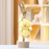 Funny Annoying Duck Keychain Cute Cartoon Girl Backpack Hanging Plush Dolls