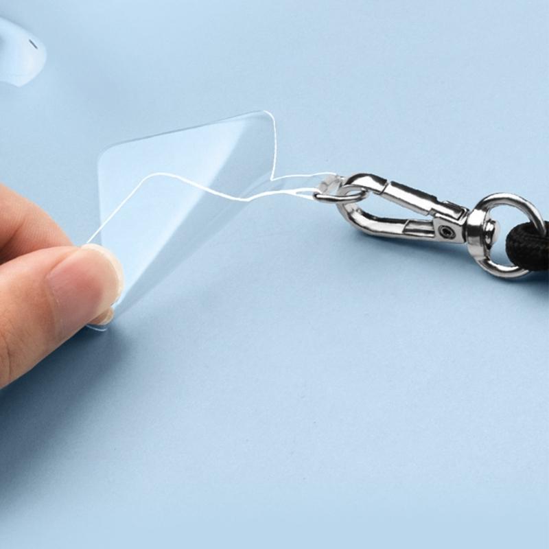 Universal Cellphone Anchors Phone Lanyard Patches Pad Tether Tab for Drop Protections Phone Strap Connector with Rings