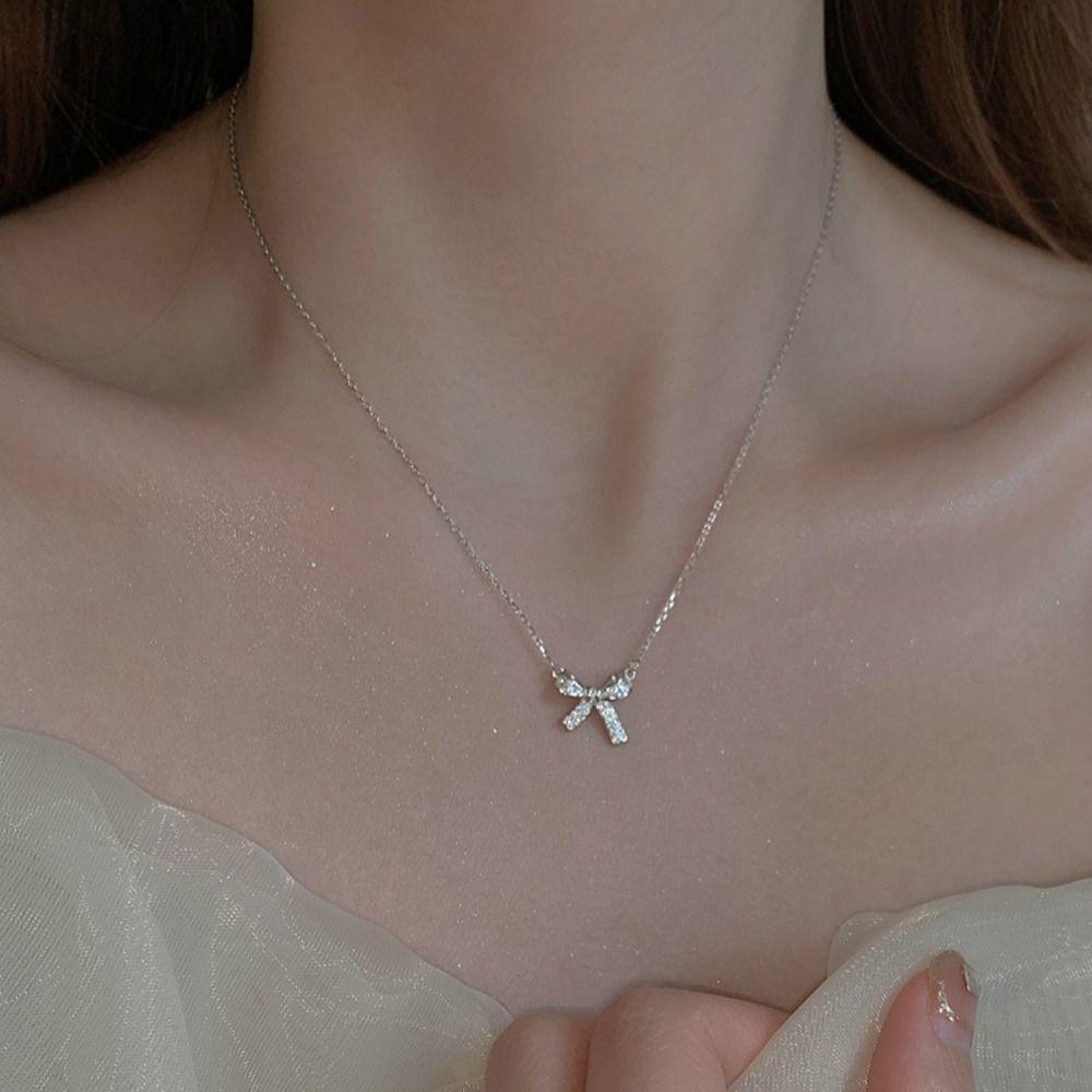 Rhinestone Girl Gift Niche Design Korean Style Necklace Fashion Jewelry Women Necklace Girl Choker