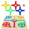 With Mouse Pad Ludo Chess Set Interactive Toy Chessboard Toy Family Toy Flying Chess  Kids Adults