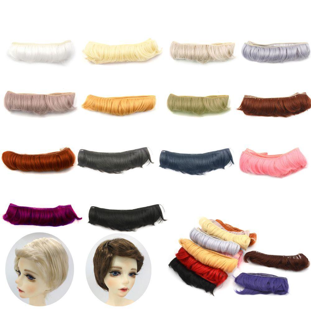 5CM Kids Gifts Accessories 1/6 1/4 1/3 Short Curly Wigs Toy Toupee Doll Fringe Hair Mini Tresses