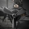Bear Pilot Car Air Freshener Rotating Propeller Outlet Fragrance Car Accessories