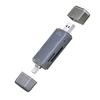 Адаптер 6-в-1 USB 3.0 для внешней установки, кардридер TF SD OTG, USB C 2.0, записывающее устройство данных, материал ABS, для ноутбука, мобильного телефона