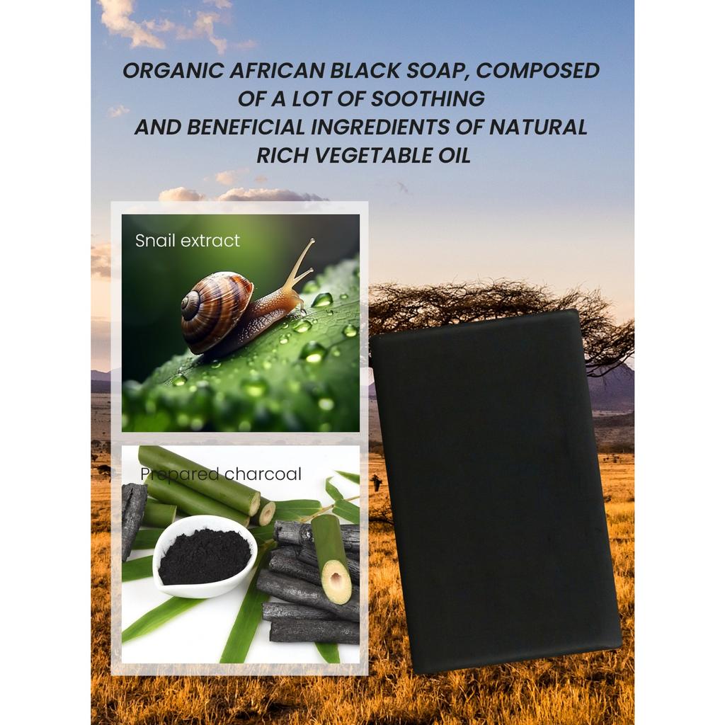 Bamboo Charcoal Black Soap Handmade Soap Bath Soap Body Cleansing Bath Soap