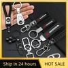 2025 Горячий Брелок-Значок Автомобиля Металл+Плетеная Кожа Кольцо для Ключей Брелок Стиль Для Honda CB500 Cb650r Forza 125 Hrv VTEC DOHC Veze
