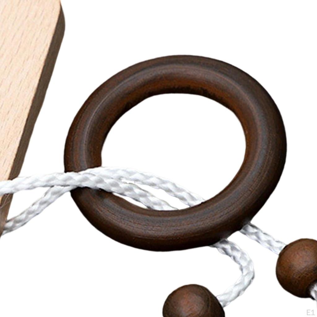 Веревочная деревянная головоломка-головоломка для развития интеллекта, развивающая игрушка для детей и взрослых