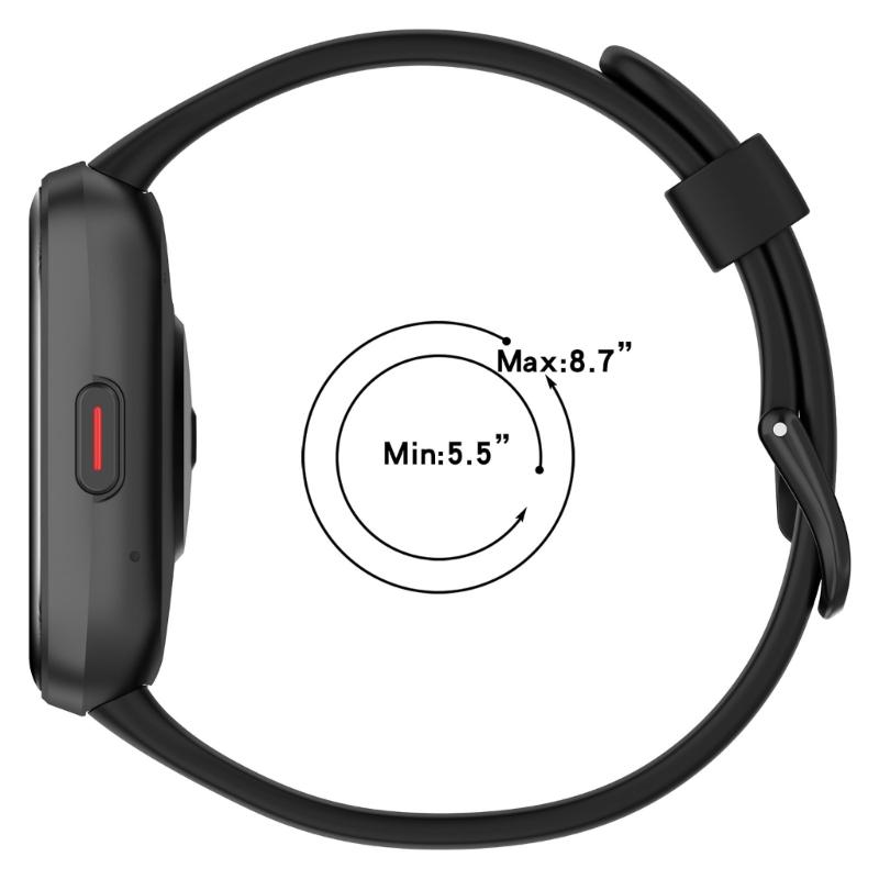 Silicone Wriststrap Replacement Quick Release Bracelet Smartwatch Silicone Band Breathable Belt Strap for V7