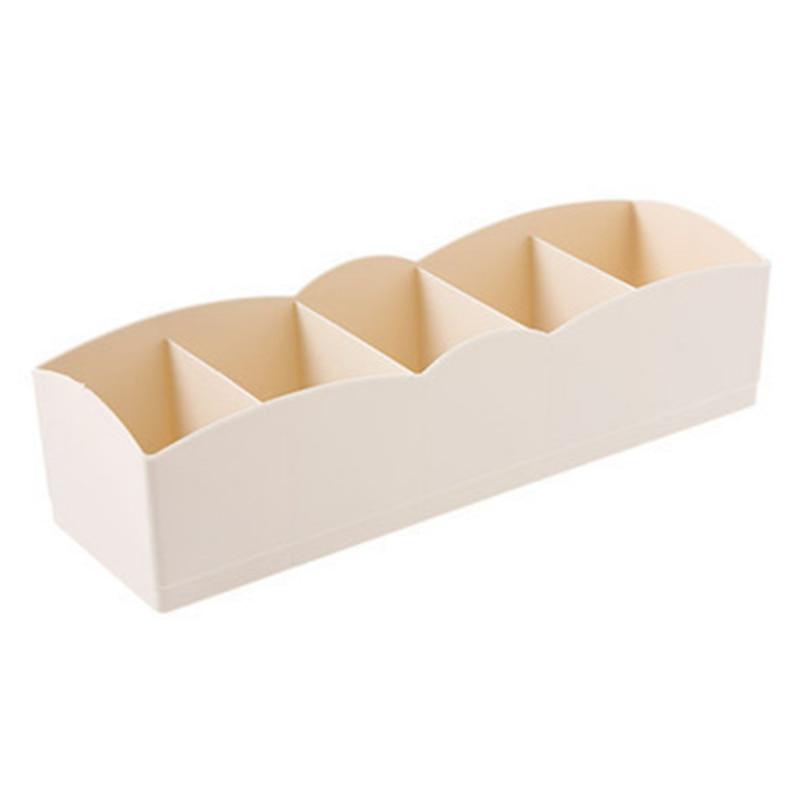 Многоцелевой ящик для хранения нижнего белья с 5 сетками, пластиковый ящик для хранения носков, штабелируемый ящик, отделочная коробка для гардероба