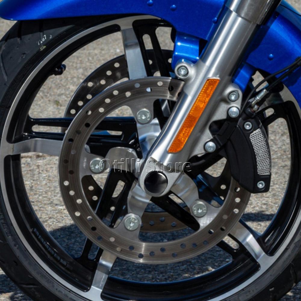 Motorcycle Front Axle Nut Cap Cover Wheel Hub Bolt Caps For CVO Street Glide FLHXSE Road Glide FLTRX FLTRXSE CVO Road Glide ST