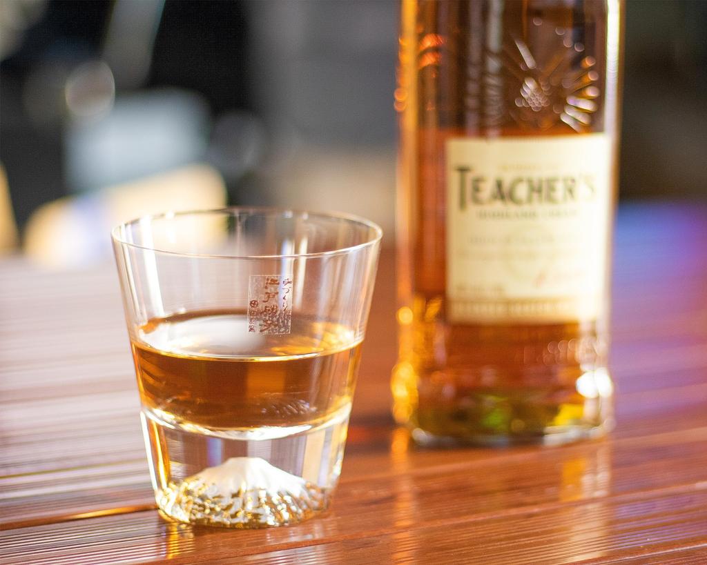 Tajima Glass Japanese Handmade Fuji Rocks Glass with Coaster Authorized Distributor Wedding Gift Beer Japanese Sake Whiskey Day Day Respect for the