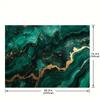 2D Emerald Green Marble with Gold Veins Backdrop Party Photo Background Cloth