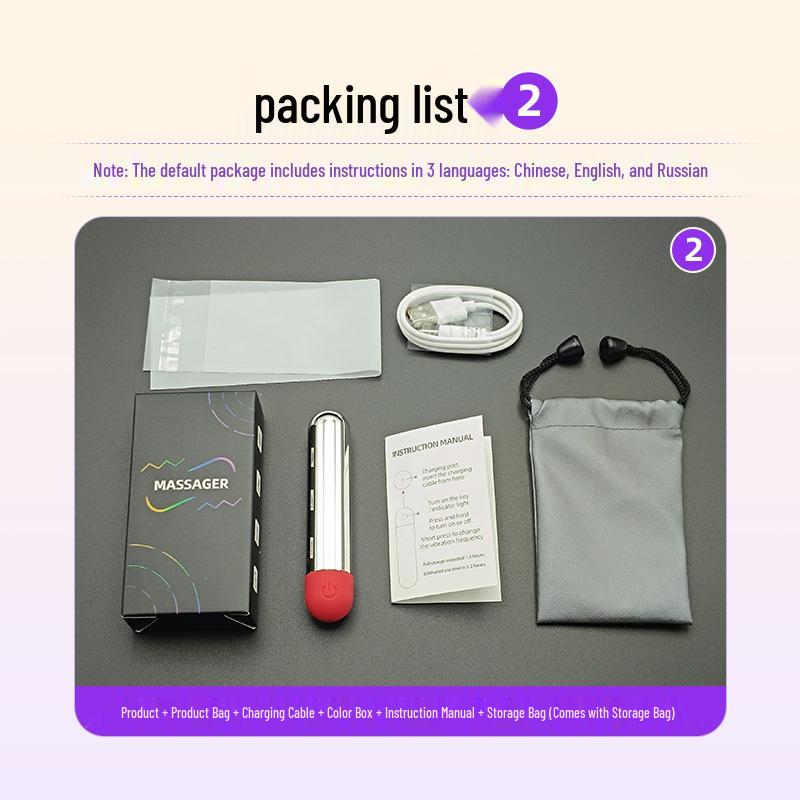 Enhanced Shock-Absorbing Multi-Color Vibrating Massager for Dorms