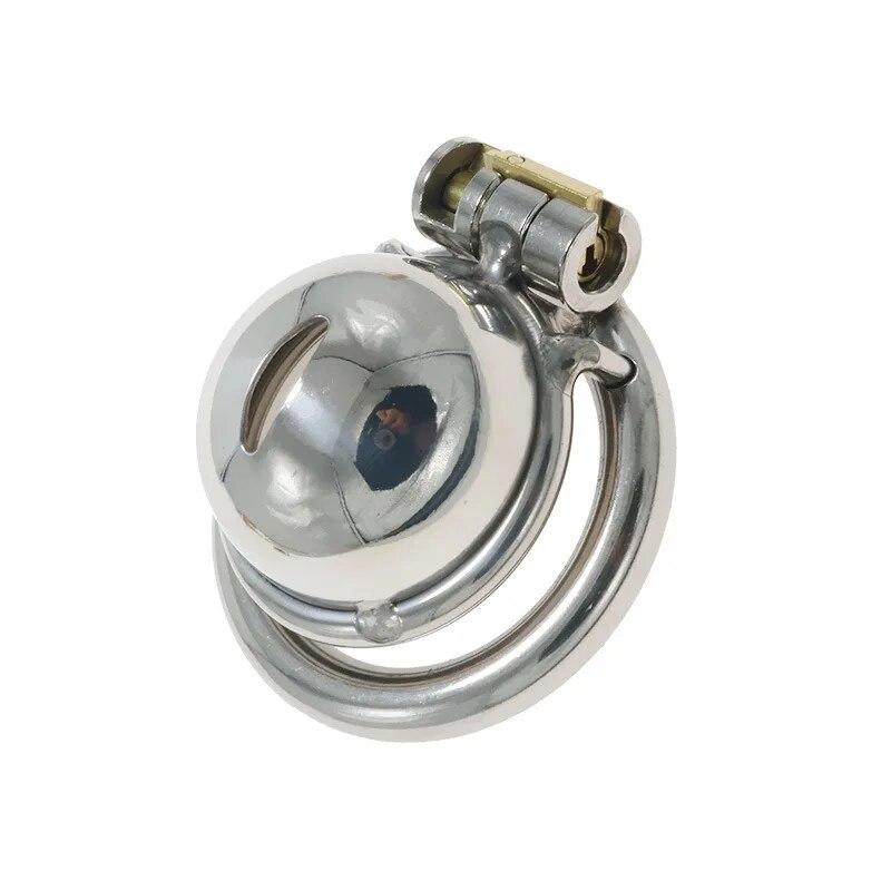 Мужской замок целомудрия из нержавеющей стали CB Lock, клетка для пениса, рогоносец, гей-секс-игрушки, кольца для члена, шаровые носилки, бондаж для тела
