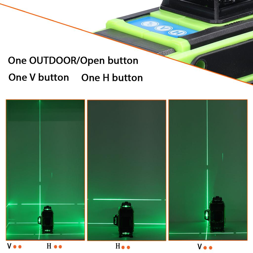 Multifunctional 16 Lines Laser Level 3 Degrees  Self-leveling Function Leveling Tool Omnidirectional Ground