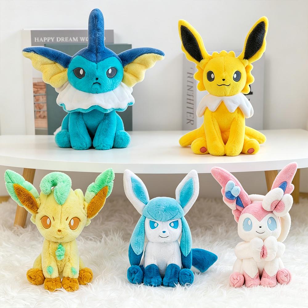 Eevee Plush Stuffed Doll Sylveon Leafeon Espeon Jolteon Glaceon Flareon Eevee Umbreon Soft Plusies ToyChristmas Gifts