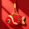 Lion Dance New Year Plush Pendant Creative Chinese God Keychain Stuffed Wealth God Keychain  Gifts