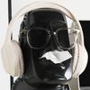 Статуя Моаи Коробка для салфеток Держатель для наушников Забавная крышка для коробки с салфетками Органайзер для очков на стол Декоративный держатель для салфеток для дома, офиса, спальни, рабочего стола