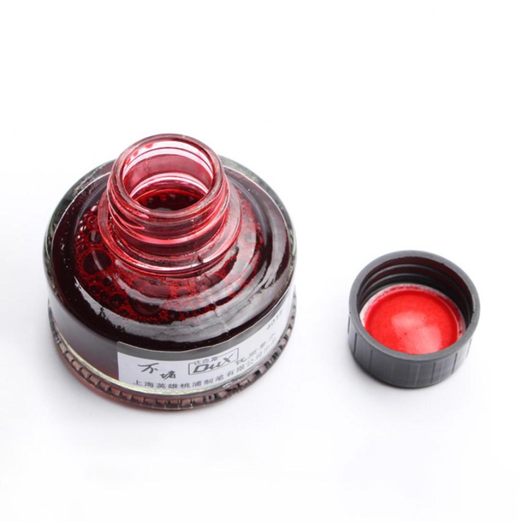 Checkmate 50ML Smooth Writing Fountain Pen Ink Glass Bottle Student School Office Supplies