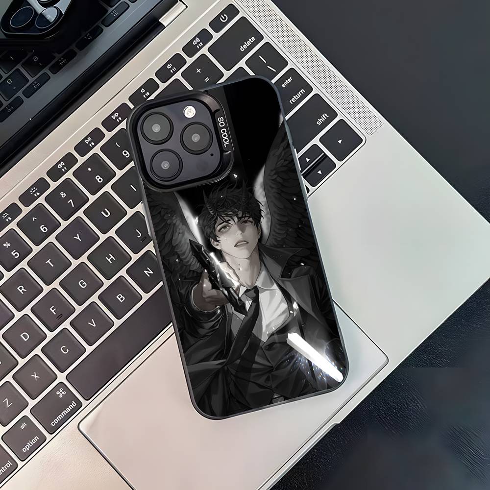Чехол для телефона «Всеведущий читатель» для iPhone 17, 16, 15, 14, 13, 12, 11, Pro, XS, Max, Plus, Mini, SE4, E Черный матовый противоударный чехол