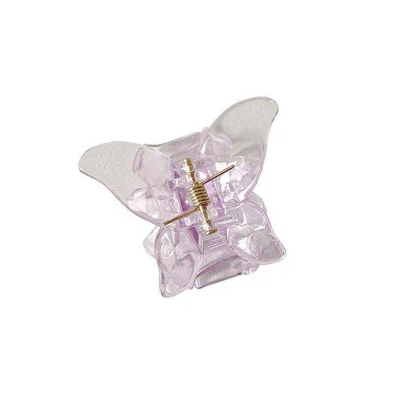 Корейская заколка-бабочка - маленькая заколка для хвоста с шариком для девочек