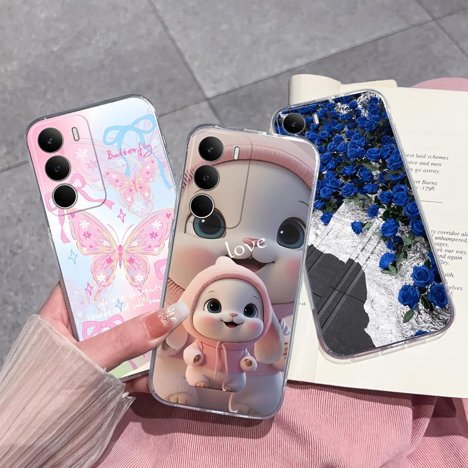 Чехол для Realme C71 4G с цветными узорами, прозрачный силиконовый бампер из ТПУ для Realme C 71 RealmeC71, противоударный