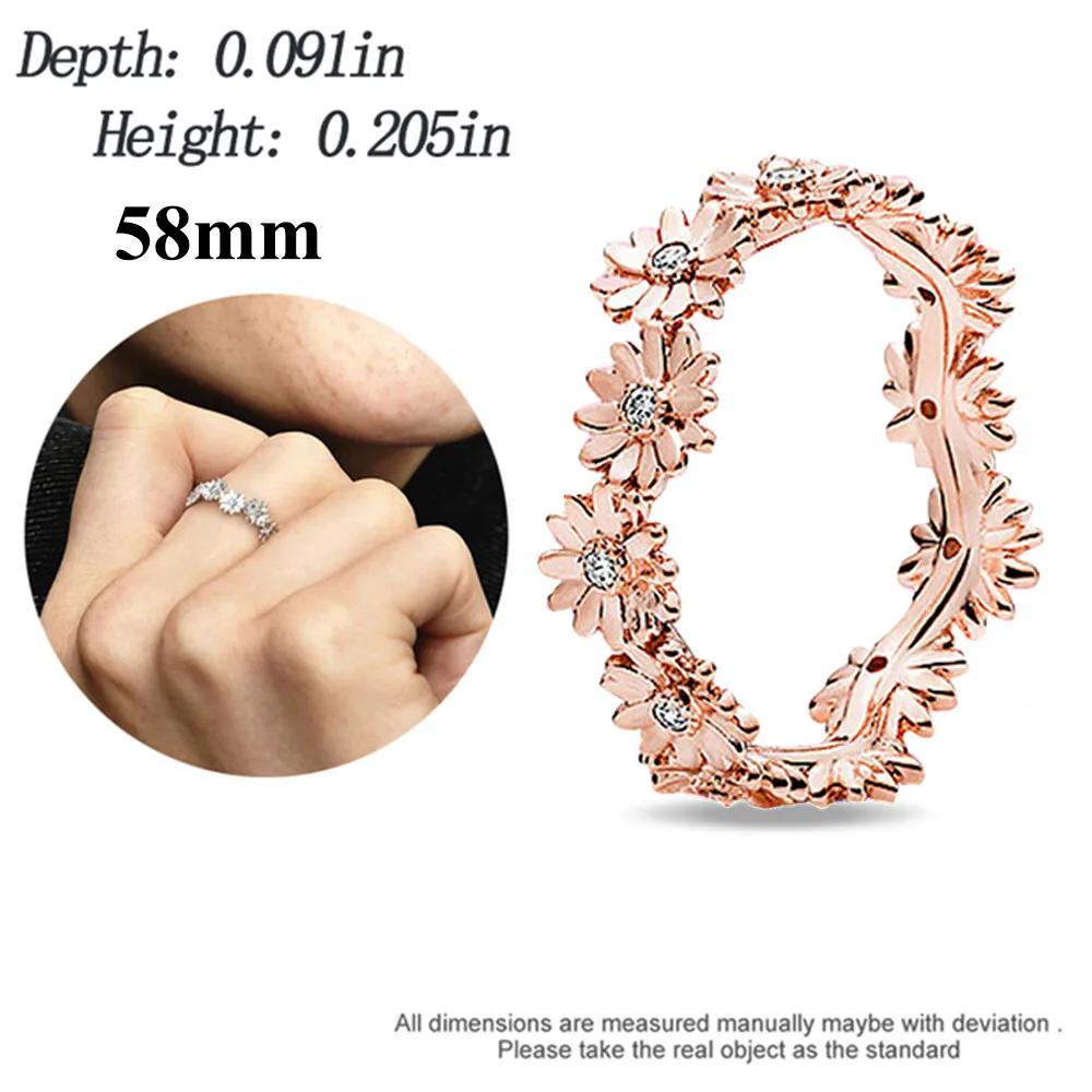 copper Pink Romantic Cherry Blossom Charm Bead Charms Bead Charms Flowers Rings Compatible With Pandora Bracelets Bead for Women Fine Jewellery Gift